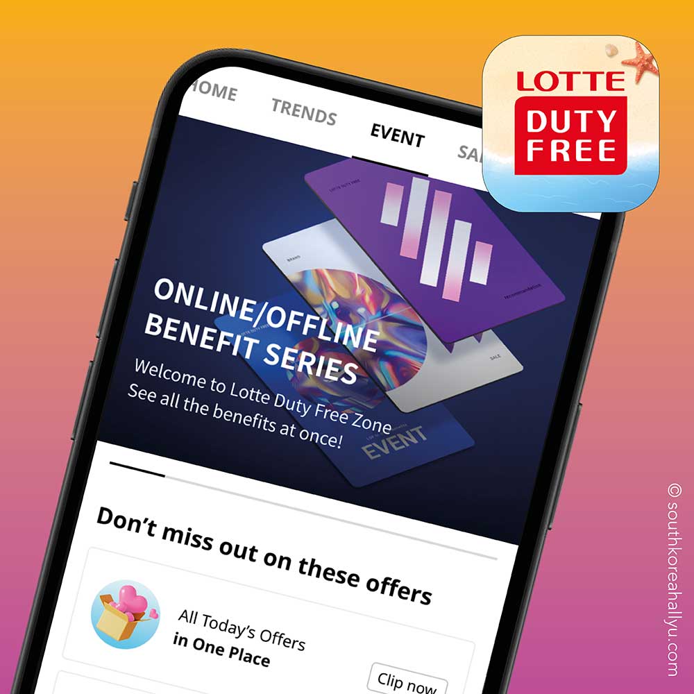 Lotte Duty Free app korea