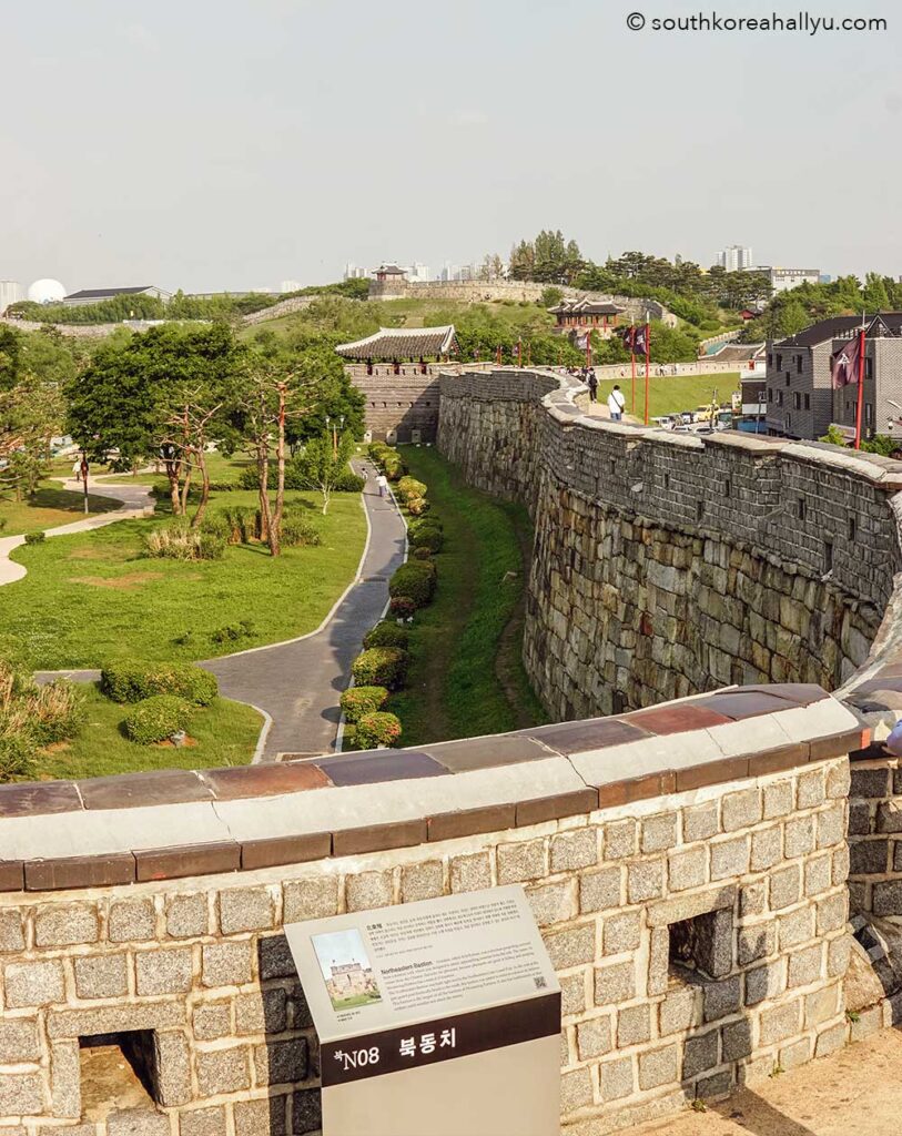Hwaseong Fortress in suwon south korea