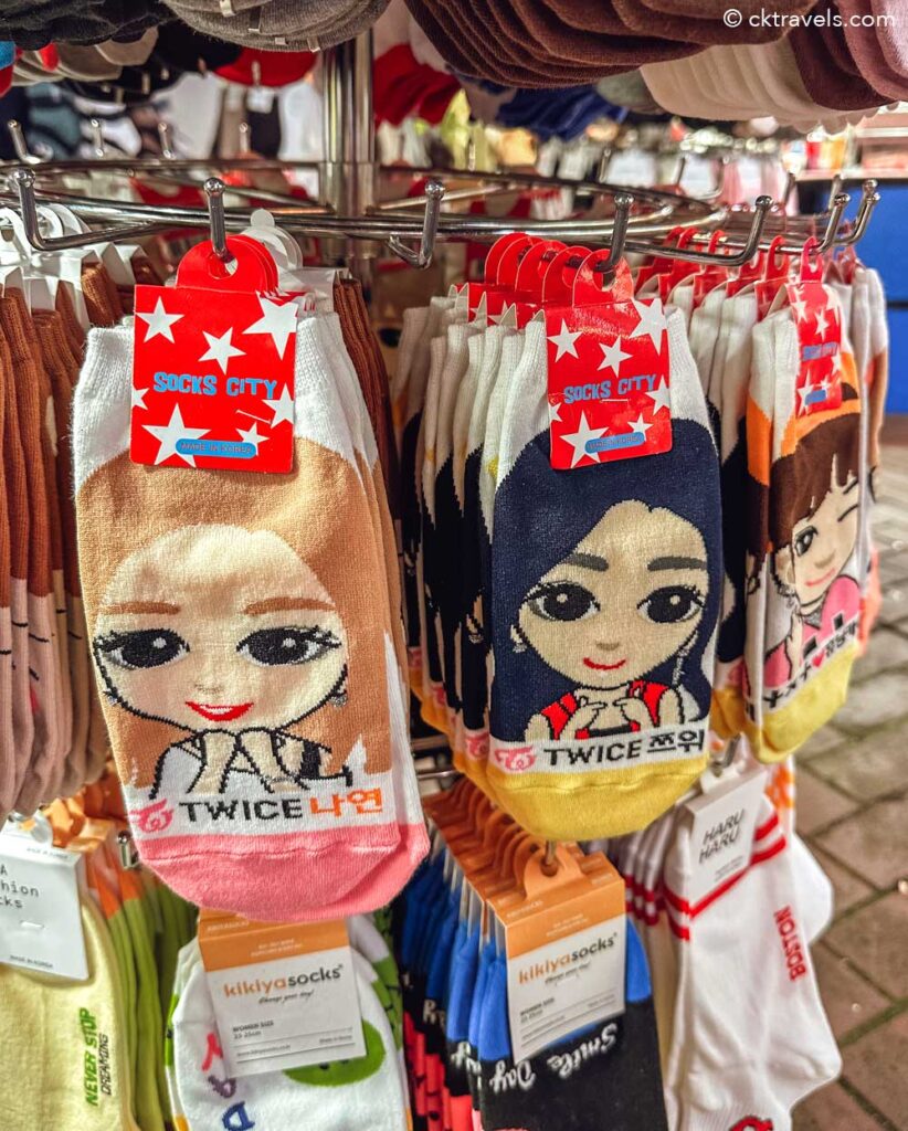 cute socks in south korea - souvenirs