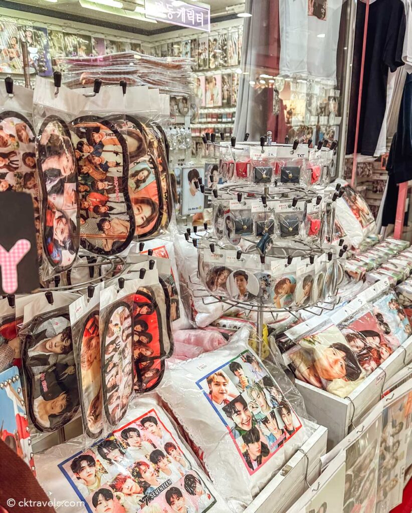 k pop merchandise in south korea - souvenirs