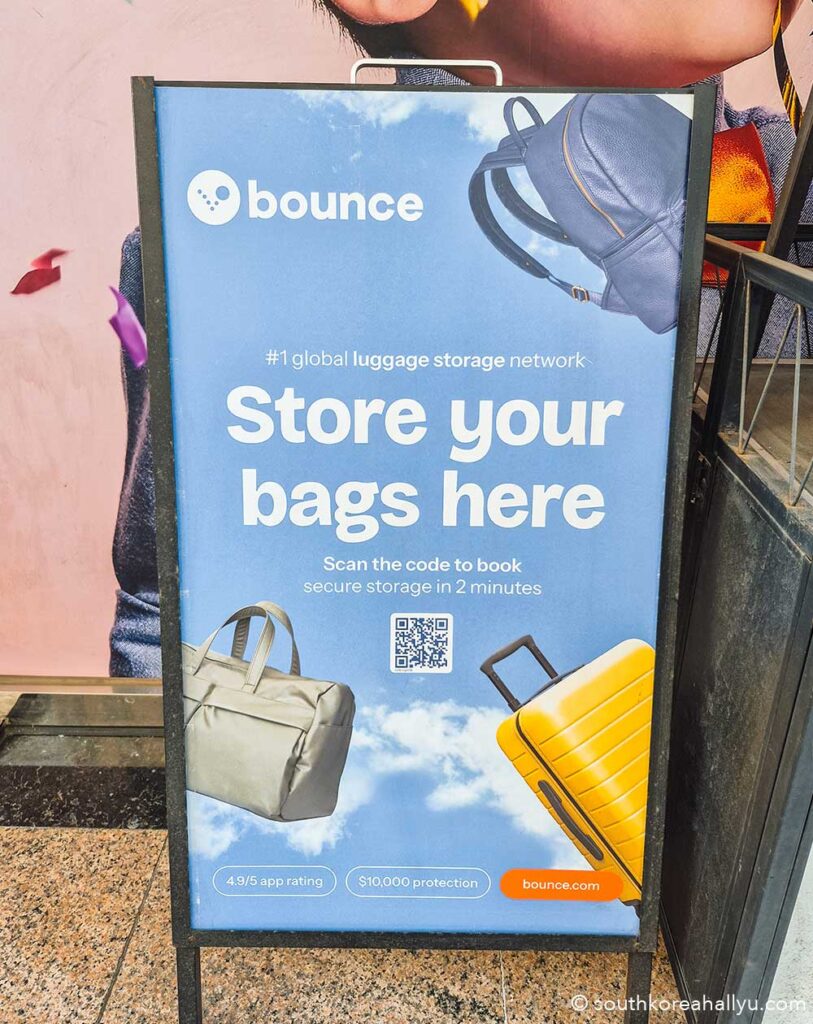 Bounce for luggage storage