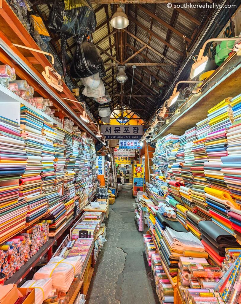 Namdaemun Market souvenirs Seoul fabric