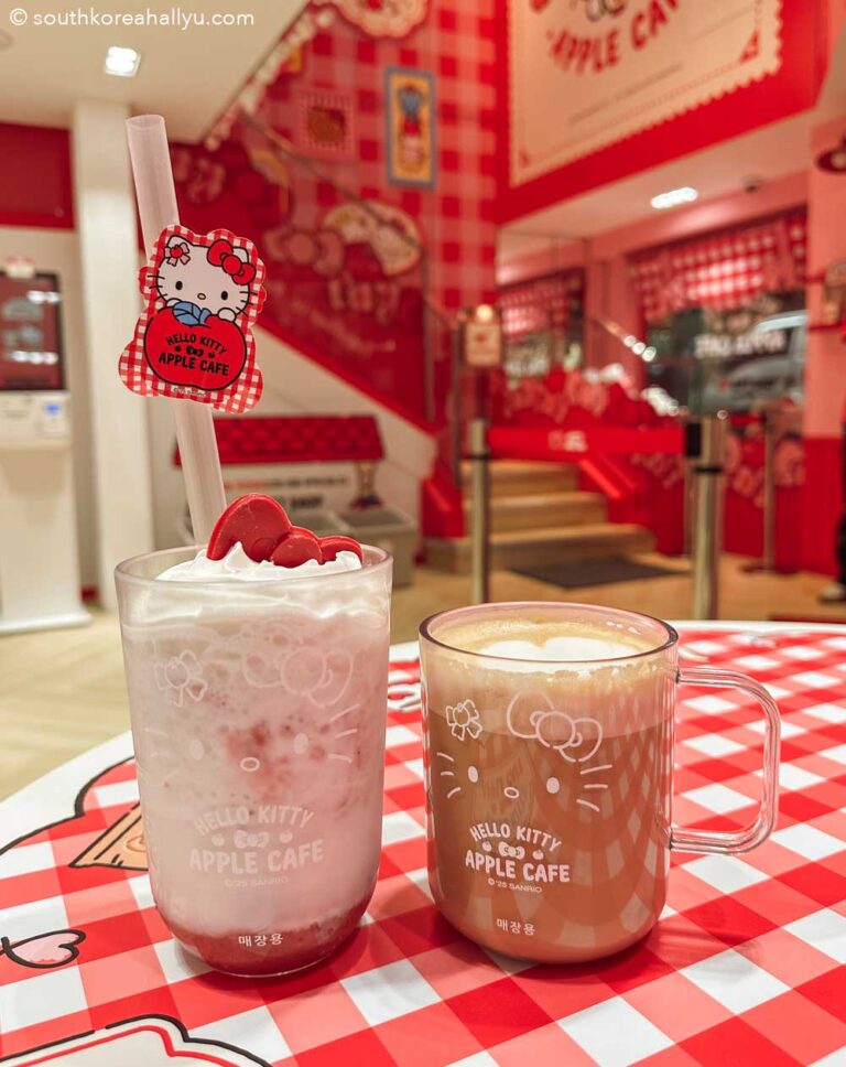Myeongdong Hello Kitty Apple cafe Seoul