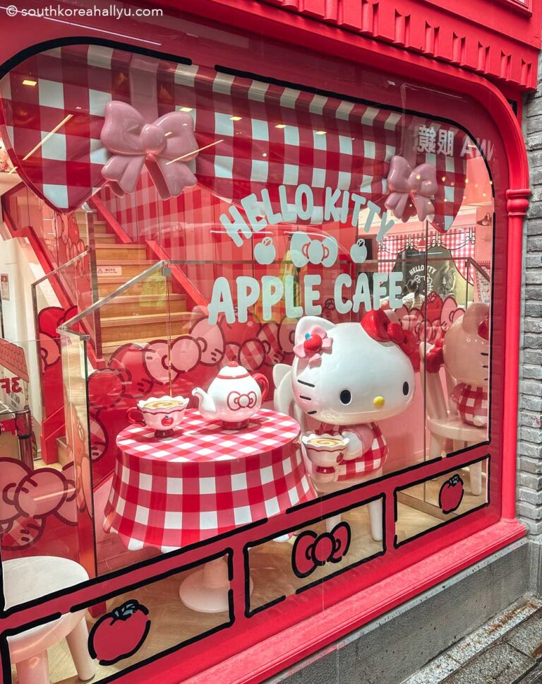 Myeongdong Hello Kitty Apple cafe Seoul