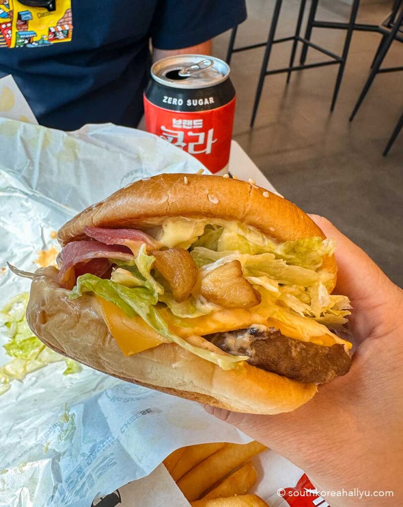 no brand burger chain restaurant South Korea